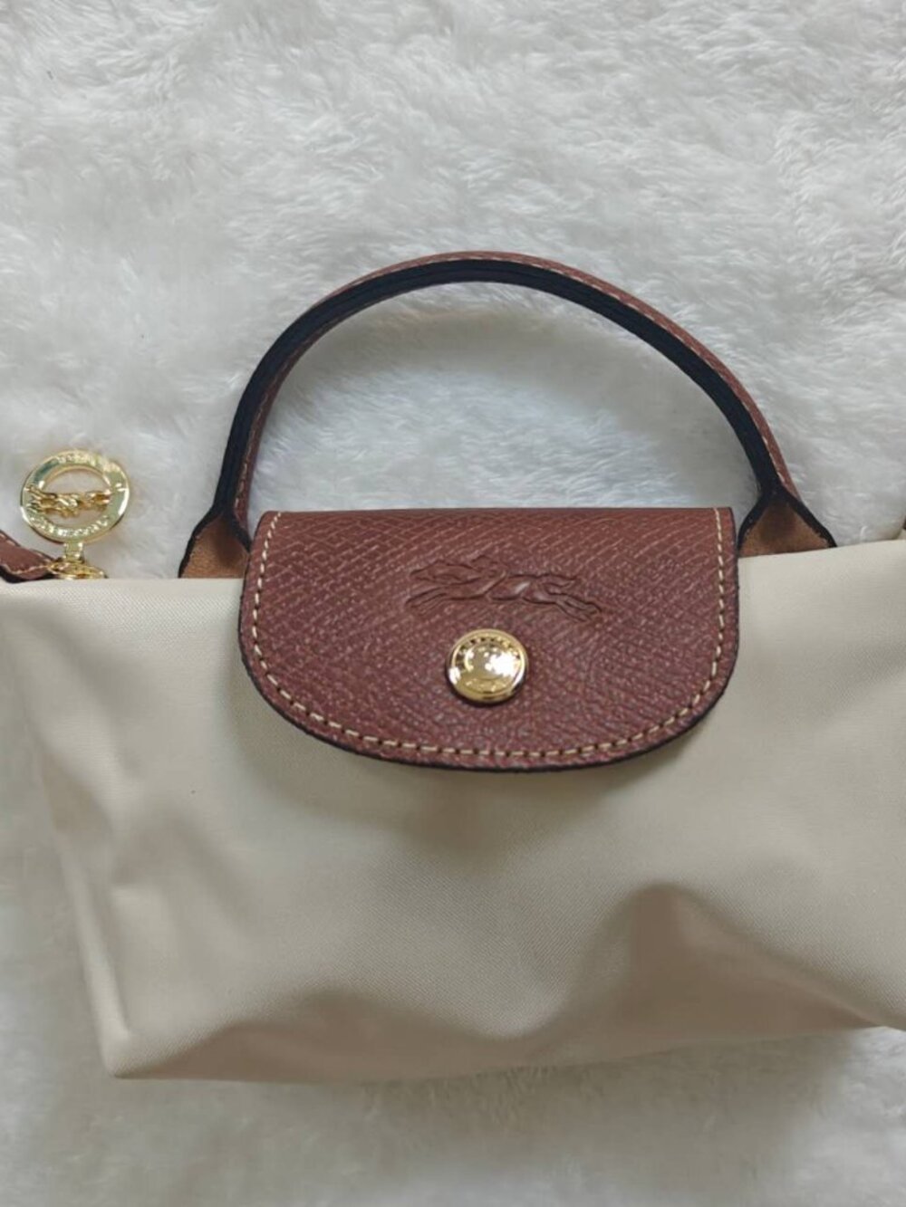 NWT Longchamp Le Pliage Original Pouch with handle - Picture 7 of 9
